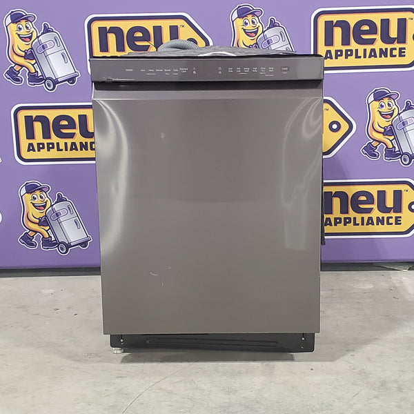 LG 24 Inch Wide Print Proof Black Stainless Steel Front Control Dishwasher with QuadWash™ Technology and 3rd Rack LDFN4542D - Scratch and Dent (Major)