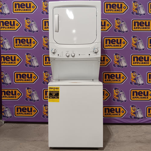 Pictures of GE Unitized Spacemaker® 3.8 cu. ft. Capacity Washer with Stainless Steel Basket and 5.9 cu. ft. Capacity Electric Dryer GE9877 - GUD27ESSMWW - New in Box - Neu Appliance Outlet - Discount Appliance Outlet in Austin, Tx