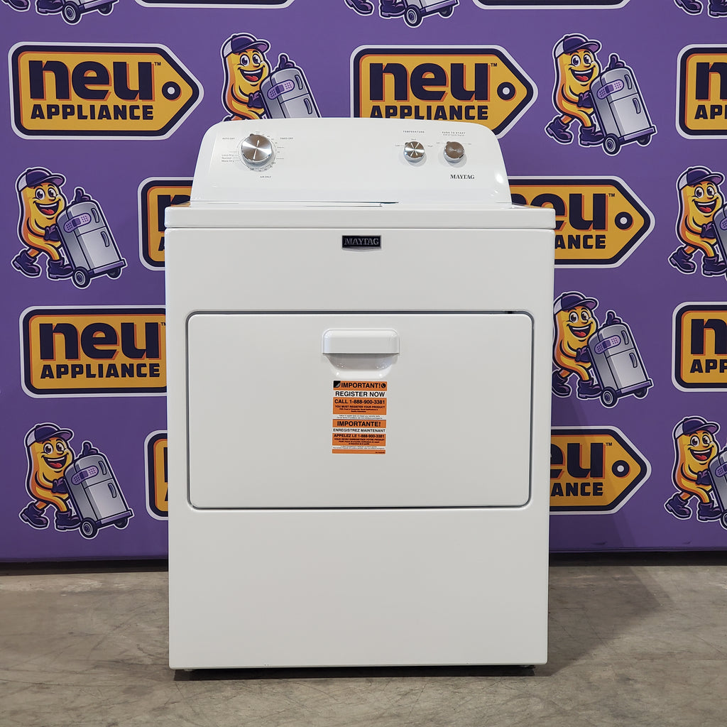 Pictures of Maytag Top Load Style Electric Wrinkle Prevent 7.0 cu. ft. Dryer with Auto Dry MED4005SW - Open Box - Neu Appliance Outlet - Discount Appliance Outlet in Austin, Tx