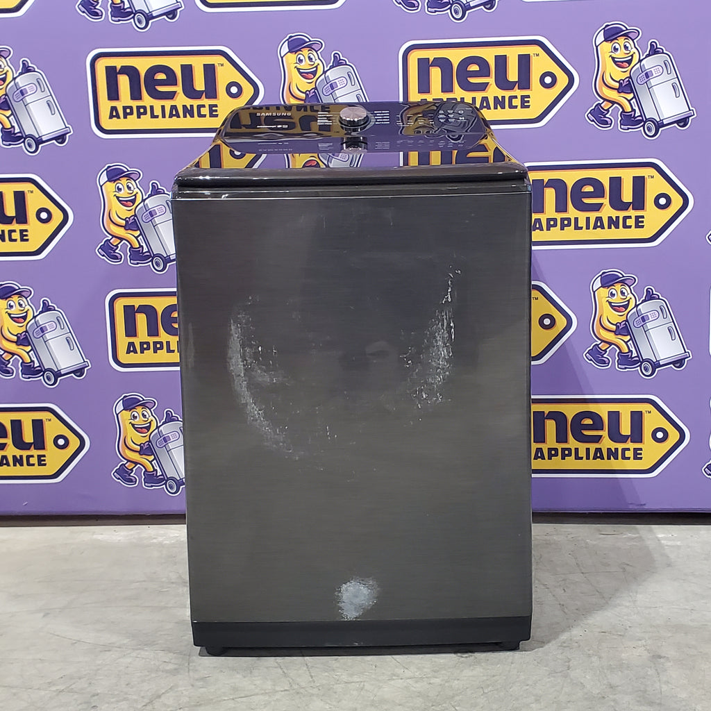 Pictures of Samsung 5.0 cu. ft. Capacity Top Load Washer with Active WaterJet in Brushed Black 1CR04009 - WA50R5200AV - Certified Refurbished - Neu Appliance Outlet - Discount Appliance Outlet in Austin, Tx