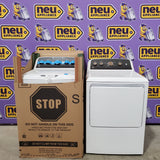 GE® 4.5 cu. ft. Capacity Washer with Stainless Steel Basket GTW485ASWWB - New in Box and GE® 7.2 cu. ft. Capacity Gas Dryer with Up To 120 ft. Venting and Extended Tumble 16205 - GTD48GASWWB - Scratch & Dent (Minor)