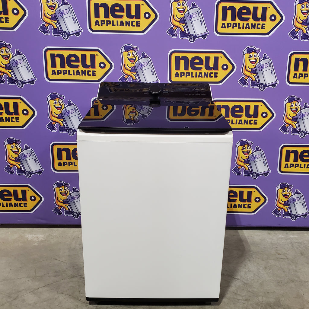 Pictures of LG 5.3 cu. ft. SMART Mega Capacity Top Load Washer in Alpine White with Agitator, Easy Unload and TurboWash3D Technology 22132SD120 - WT8405CW - Scratch & Dent (Minor) - Neu Appliance Outlet - Discount Appliance Outlet in Austin, Tx