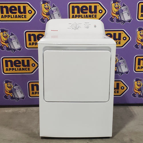 Pictures of Hotpoint 6.2 cu. ft. Capacity Electric Dryer with Up To 120 ft. Venting and Shallow Depth 25SD121 - HTX26EASWWW - Scratch & Dent (Minor) - Neu Appliance Outlet - Discount Appliance Outlet in Austin, Tx