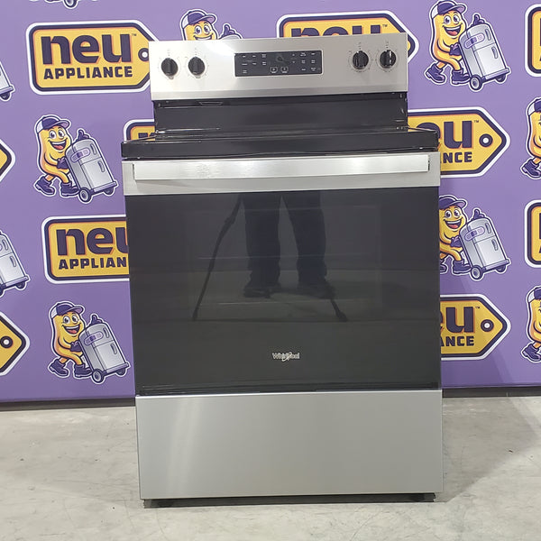 Whirlpool Fingerprint Resistant Stainless Steel Electric 30 Inch Range with Steam Clean and No Preheat Mode WFES3330RZ - Open Box