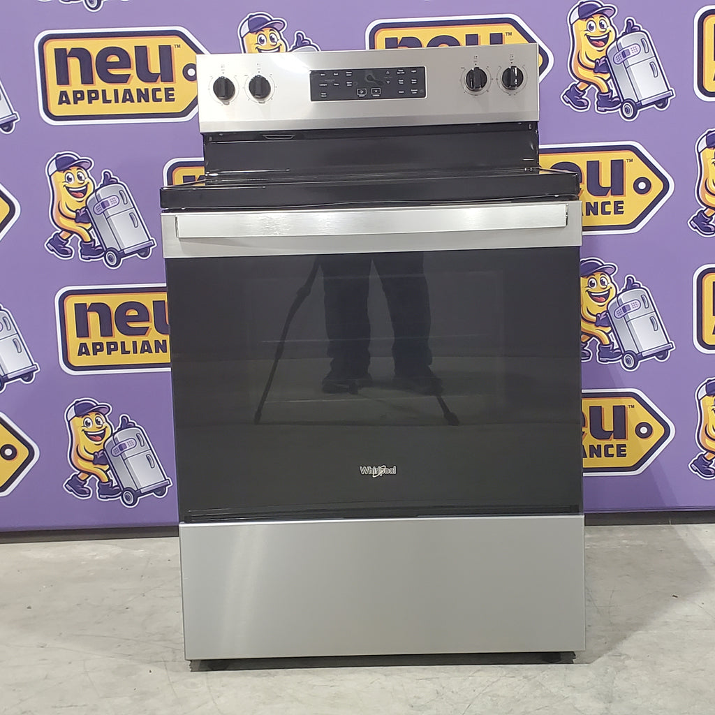 Pictures of Whirlpool Fingerprint Resistant Stainless Steel Electric 30 Inch Range with Steam Clean and No Preheat Mode WFES3330RZ - Open Box - Neu Appliance Outlet - Discount Appliance Outlet in Austin, Tx