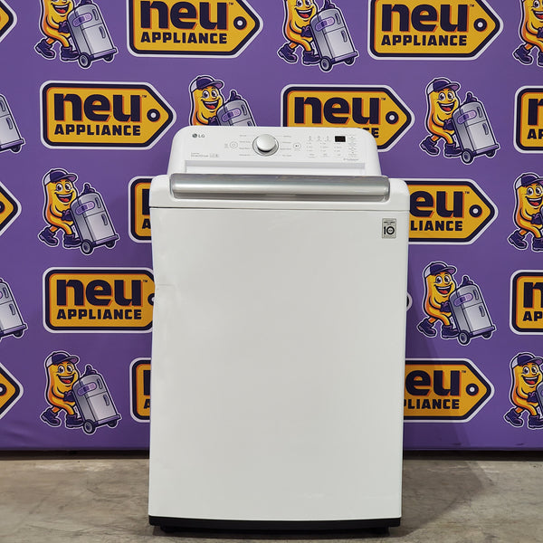 LG White Top Load 5.0 Cu. Ft. Mega Capacity Washer with TurboDrum Technology WT7150CW - Scratch & Dent (Moderate)