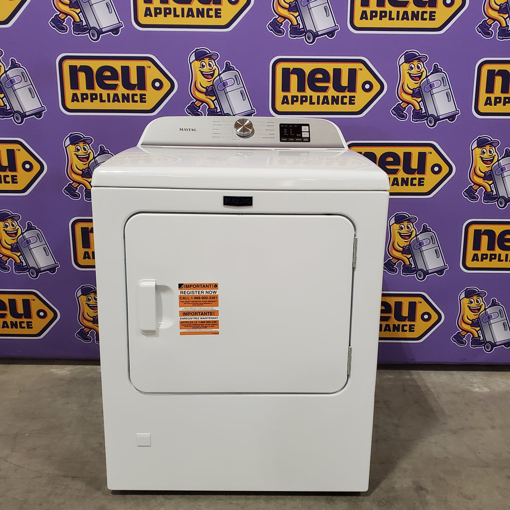 Pictures of Maytag Top Load 4.8 cu ft Washer with Deep Fill and Slow-Close Glass Lid MVW6200KW - Scratch & Dent (Minor) and Maytag 7.0 cu. ft Top Load Gas Dryer with Moisture Sensing 16171 - MGD6200KW - Scratch and Dent (Minor) - Neu Appliance Outlet - Discount Appliance Outlet in Austin, Tx