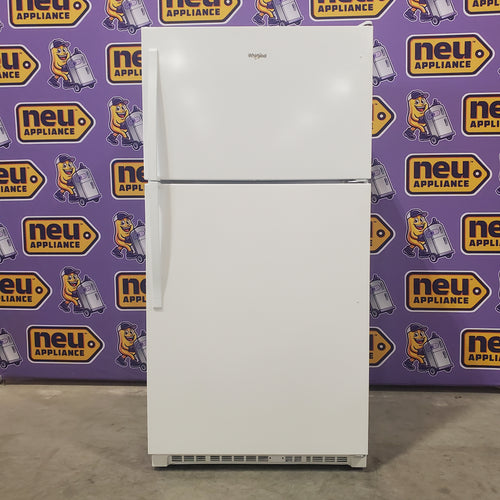 Whirlpool 33" Wide Top Freezer 20.5 cu ft Refrigerator with Ice Maker and Frameless Glass Shelves and Flexi-Slide Bin 3SD868 - WRT311FZDW - Open Box