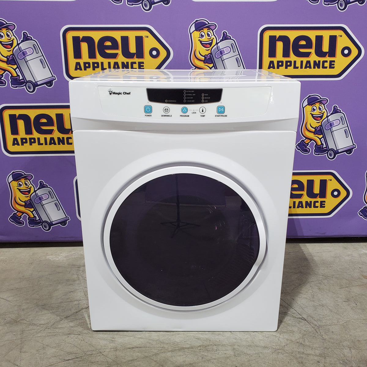 Magic Chef Compact 3.5 cu. ft. Electric Dryer in White MCSDRY35W - Scratch & Dent (Minor)