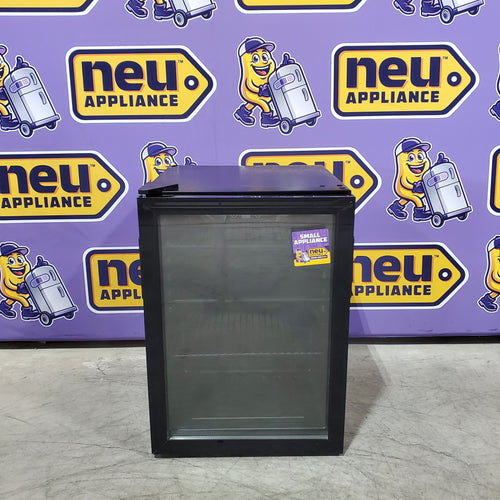 SIMZLIFE 17.4-in 100-Can Black Built-in/Freestanding Beverage Refrigerator Wine Cooler with Insulation Glazed Door 251313SD1056 - BR001-95 - Scratch & Dent (Minor)