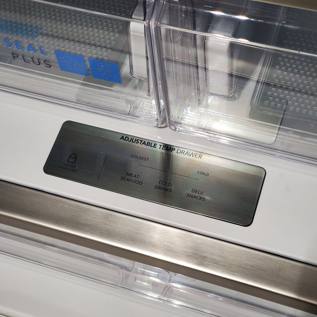 Pictures of Frigidaire 27.8-cu ft ENERGY STAR French Door Refrigerator with Dual Ice Maker in Fingerprint Resistant Stainless Steel 3SD1059 - GRFS2853AF - Scratch & Dent (Moderate) - Neu Appliance Outlet - Discount Appliance Outlet in Austin, Tx