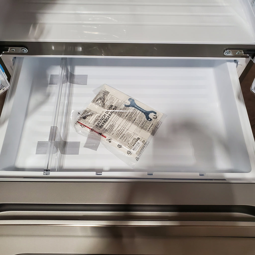 LG 29 cu. ft. Smart Standard-Depth MAX™ 4-Door French Door Refrigerator with Full-Convert Drawer™ in Print Proof Stainless Steel 3SD931 - LF29H8330S - Open Box