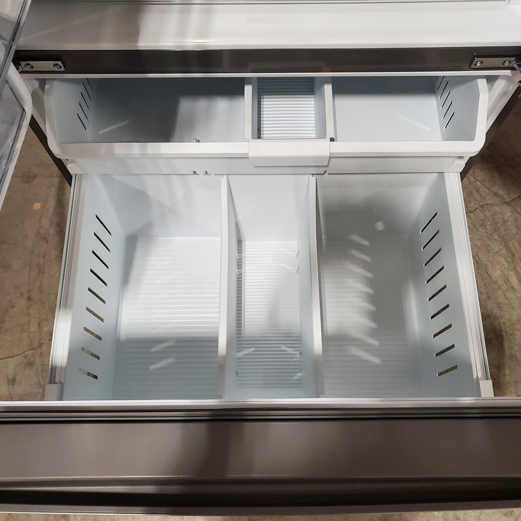 Whirlpool French Door Refrigerator in Fingerprint Resistant Stainless Finish with In-Door Water and Ice Maker - 30 cu. ft. 24SD50 - WRFF3536SZ - Scratch & Dent (Minor)