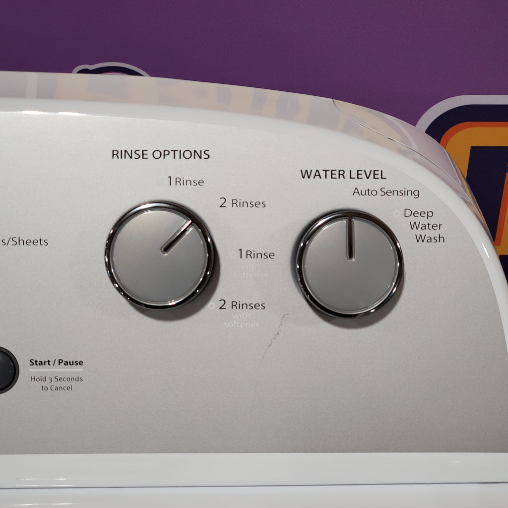 Whirlpool Top Load 3.8 Cu. Ft. Washer with Removable Agitator in White 24SD25 - WTW4957PW - Scratch & Dent (Minor)