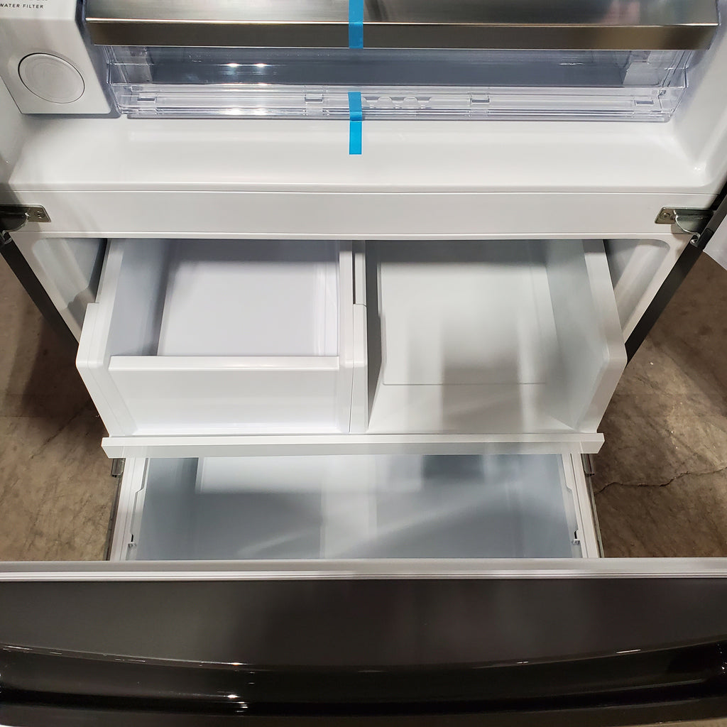 Pictures of Frigidaire Gallery 20 Cu. Ft. 30" Wide Standard-Depth French Door Refrigerator in Stainless Steel 20SD84 - GRFN2023AF - Scratch & Dent (Minor) - Neu Appliance Outlet - Discount Appliance Outlet in Austin, Tx