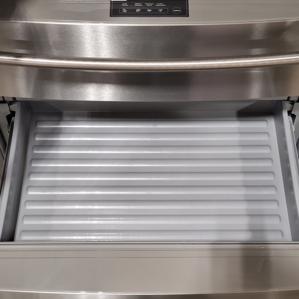 Pictures of KitchenAid PrintShield Stainless 26.2 Cu. Ft. Multi-Door French Door Refrigerator with Platinum Interior and FreshChill™ Full-Width Refrigerated Drawer 3SD859 - KRMF536RPS - Scratch & Dent (Minor) - Neu Appliance Outlet - Discount Appliance Outlet in Austin, Tx