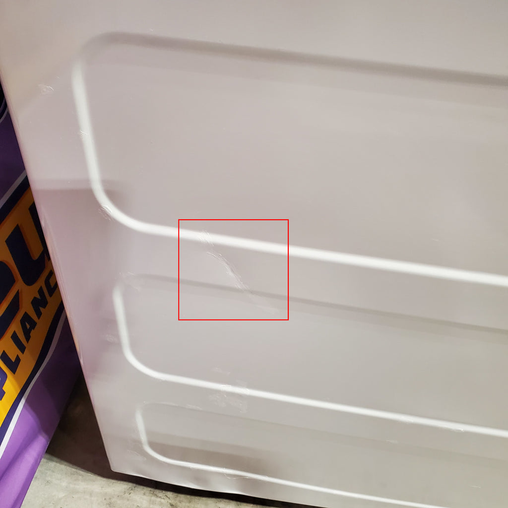 Pictures of Hotpoint® 4.0 cu. ft. Capacity Washer with Cold Plus and Water Level Control HTW265ASWWW - Scratch & Dent (Moderate) and Hotpoint® 6.2 cu. ft. vented Electric Dryer with Auto Dry 16102 - HTX26EASWWW - Scratch & Dent (Moderate) - Neu Appliance Outlet - Discount Appliance Outlet in Austin, Tx