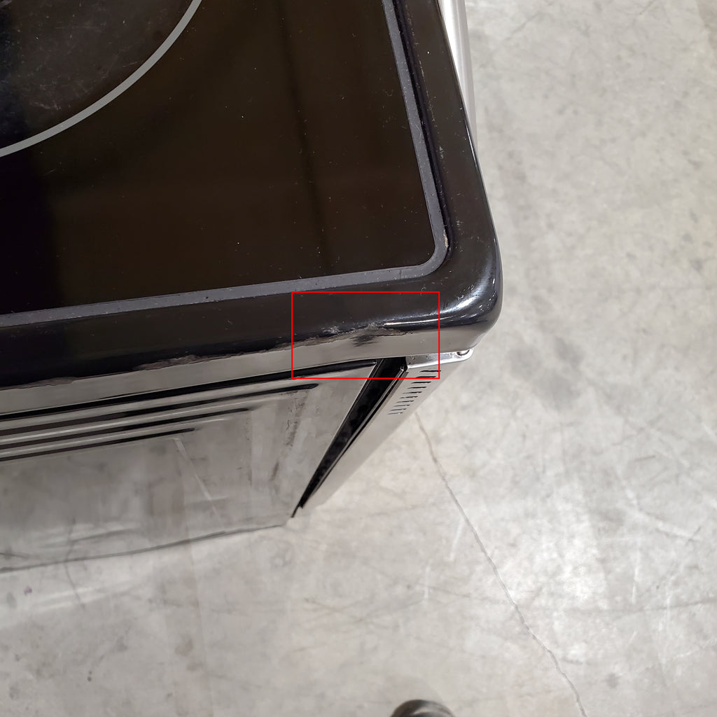 Samsung 30-in Glass Top 5 Elements 5.9-cu ft Self-Cleaning Convection Oven Freestanding Electric Range in Stainless Steel 1CR02115 - NE597R0ABSR - Certified Refurbished