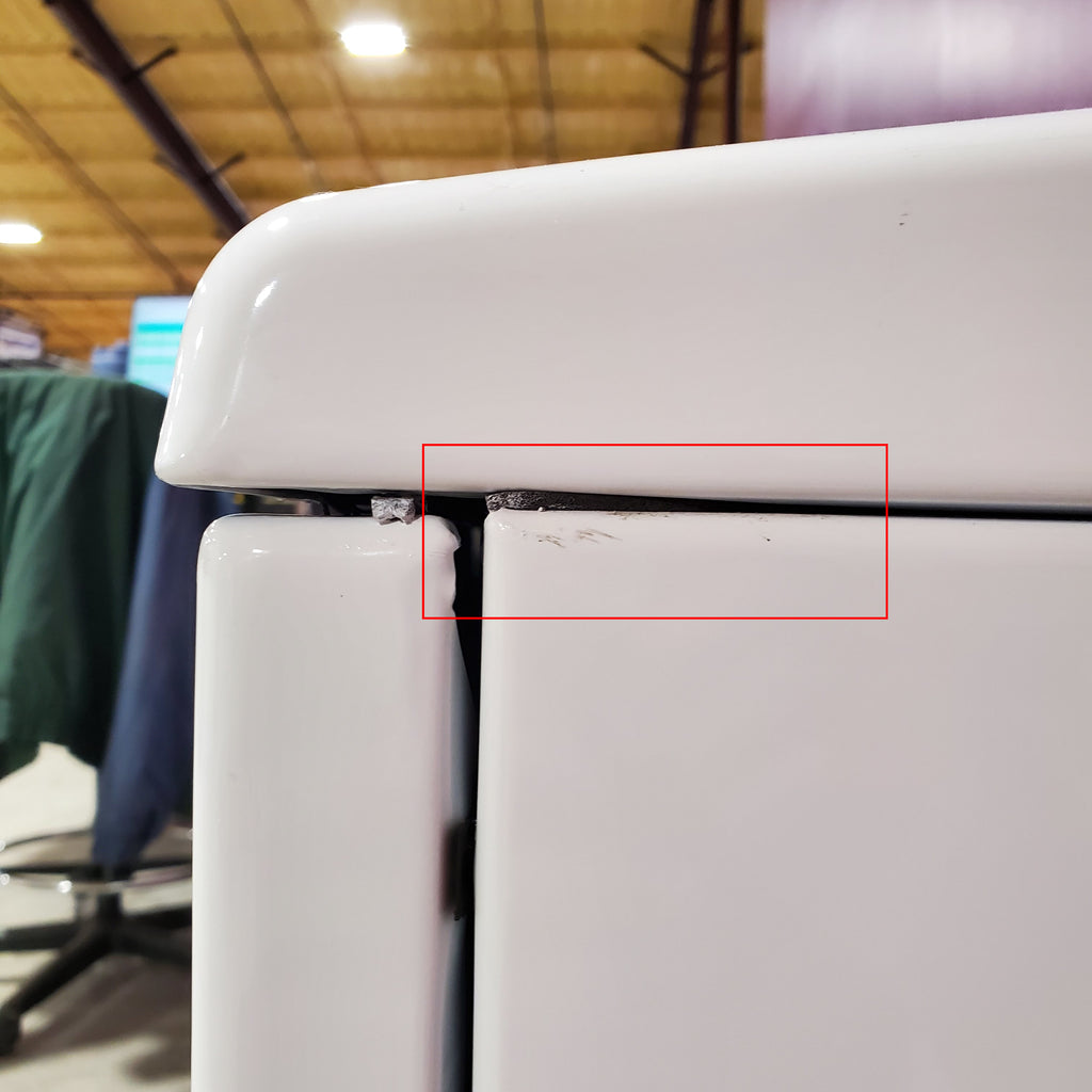 Whirlpool 4.6 Cu. Ft. Top Load Impeller Washer with Built-in Faucet WTW5020SW  - Scratch & Dent (Minor) and Whirlpool 7.0 cu. ft. Electric Dryer with Hamper Door 16091 - WED5010LW - Scratch & Dent (Minor)