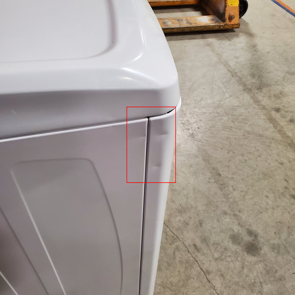 Frigidaire 4.1 Cu. Ft. Top Load Washer with 12 Wash Cycles and Quick Wash Cycle FFTW4120SW - Scratch and Dent (Minor) and Frigidaire 7 Cu. Ft. Electric Dryer in White 16116 - FLVE7523BW - Scratch & Dent (Moderate)