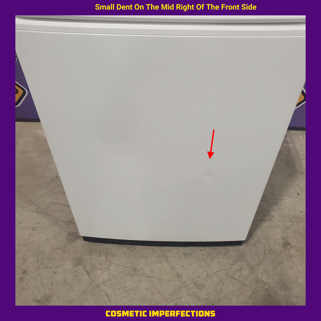 Pictures of Samsung White Top Load 5.4 Cu. Ft. Washer with Active Water Jet WA54R7200AW - Certified Refurbished and Samsung White Electric 7.4 Cu. Ft. Dryer with Sensor Dry DVE50R5200W - Scratch and Dent (Minor) - Neu Appliance Outlet - Discount Appliance Outlet in Austin, Tx