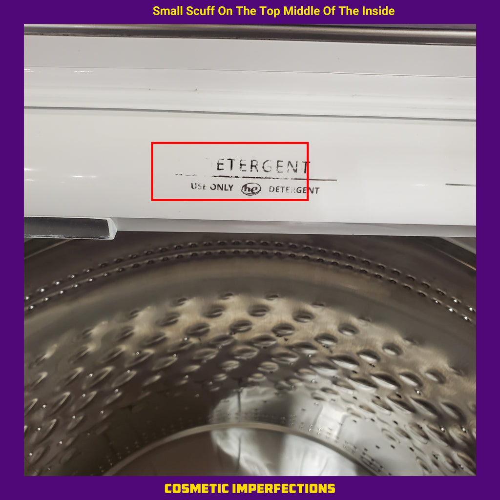 Maytag 5.3 cu. ft. Smart Top Load Washer with Extra Power MVW7232HW3 - Certified Refurbished and Maytag Smart 7.4 cu. ft. Electric Dryer with Extra Power and Advanced Moisture Sensing 16074 - MED6230HW - Scratch & Dent (Minor)