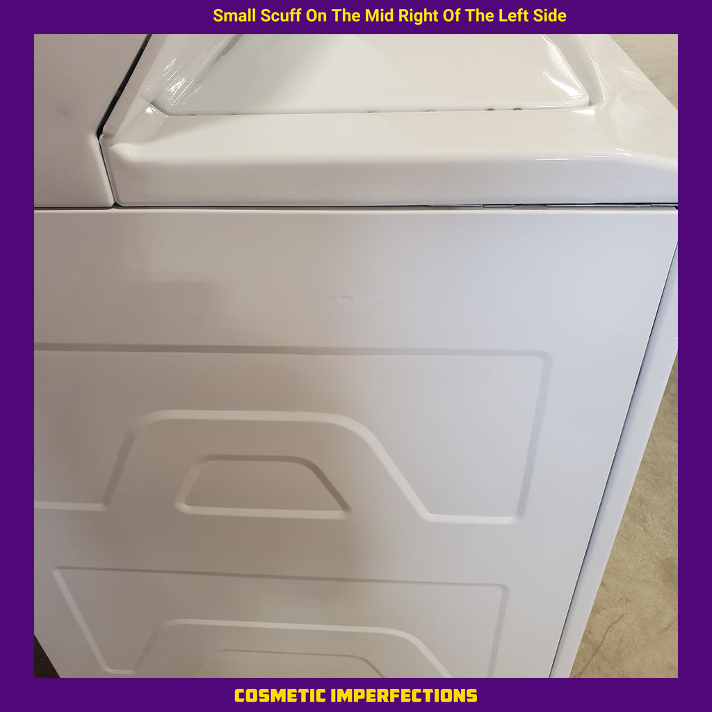 Pictures of GE White Combo 3.8 Cu. Ft. Top Load Washer and 5.9 Electric Dryer GUD27ESSM1WW - Certified Refurbished - Neu Appliance Outlet - Discount Appliance Outlet in Austin, Tx