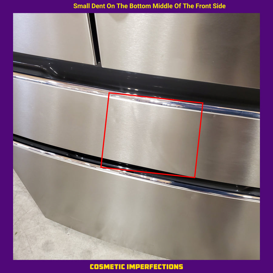 Frigidaire Gallery 26 Cu. Ft. Standard-Depth 4-Door French Door Refrigerator in Fingerprint Resistant Stainless Steel GRMS2773AF - Scratch & Dent (Major)