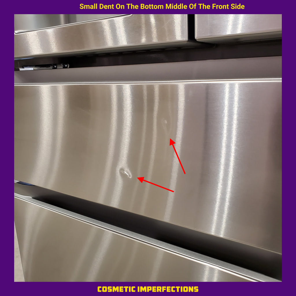 LG 29 cu. ft. Smart Standard-Depth MAX™ 4-Door French Door Refrigerator with Full-Convert Drawer™ in Print Proof Stainless Steel 22131SD90 - LF29H8330S - Scratch & Dent (Minor)