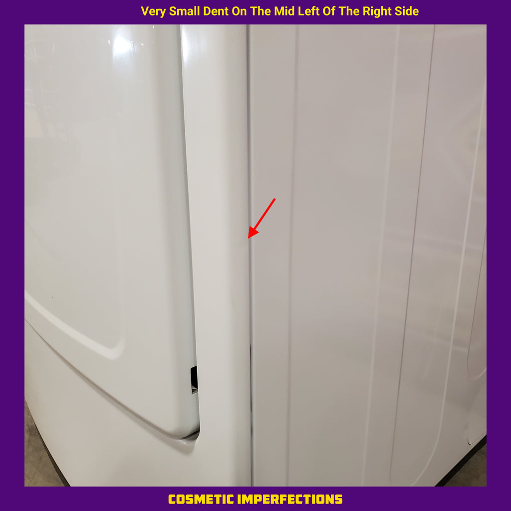 Pictures of LG 7.3 Cu. Ft. Electric Rear Control Ultra Large Capacity Dryer in White with Sensor Dry 251313SD1066 - DLE6100W - Scratch & Dent (Moderate) - Neu Appliance Outlet - Discount Appliance Outlet in Austin, Tx