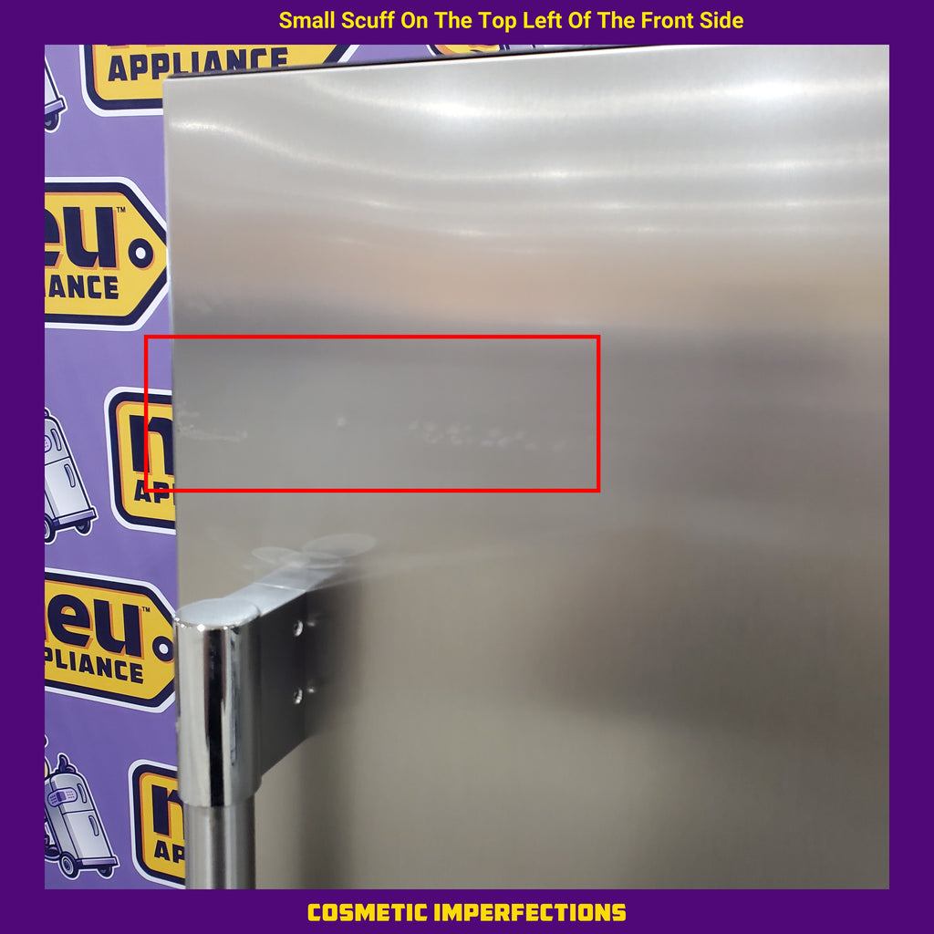 Pictures of Frigidaire Professional 19 Cu. Ft. Single-Door Refrigerator in Stainless Steel 3SD989 - FPRU19F8WF - Scratch & Dent (Moderate) - Neu Appliance Outlet - Discount Appliance Outlet in Austin, Tx