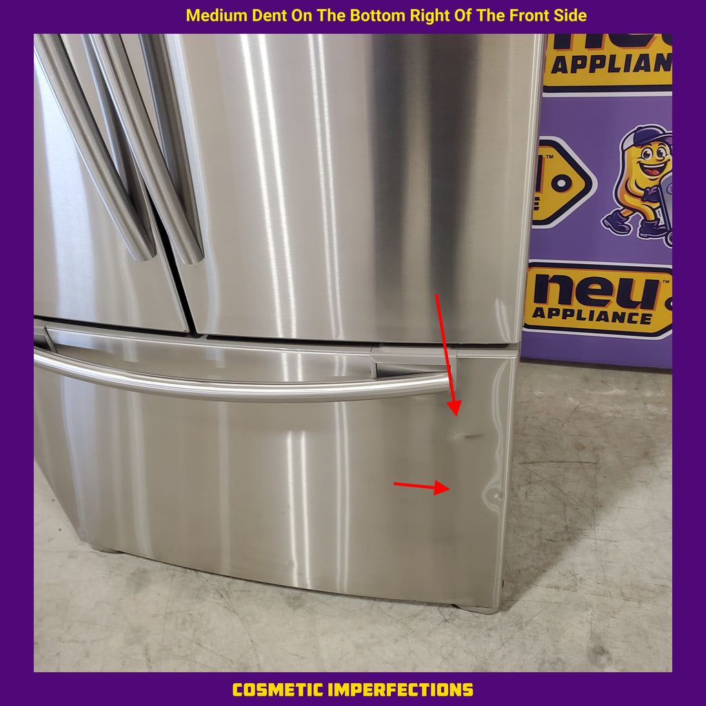 Pictures of Samsung Stainless Steel Counter Depth French Door 23.9 Cu. Ft Refrigerator with Wine Rack RFG238AARS - Certified Refurbished - Neu Appliance Outlet - Discount Appliance Outlet in Austin, Tx