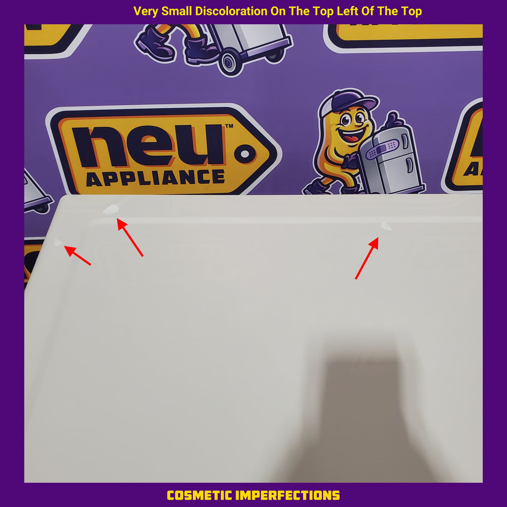 Samsung 7.5 Cu. Ft. Stackable Smart Electric Dryer with Steam and Sensor Dry in Ivory 22131SD88 - DVE50BG8300EA3 - Scratch & Dent - Minor (Copy)