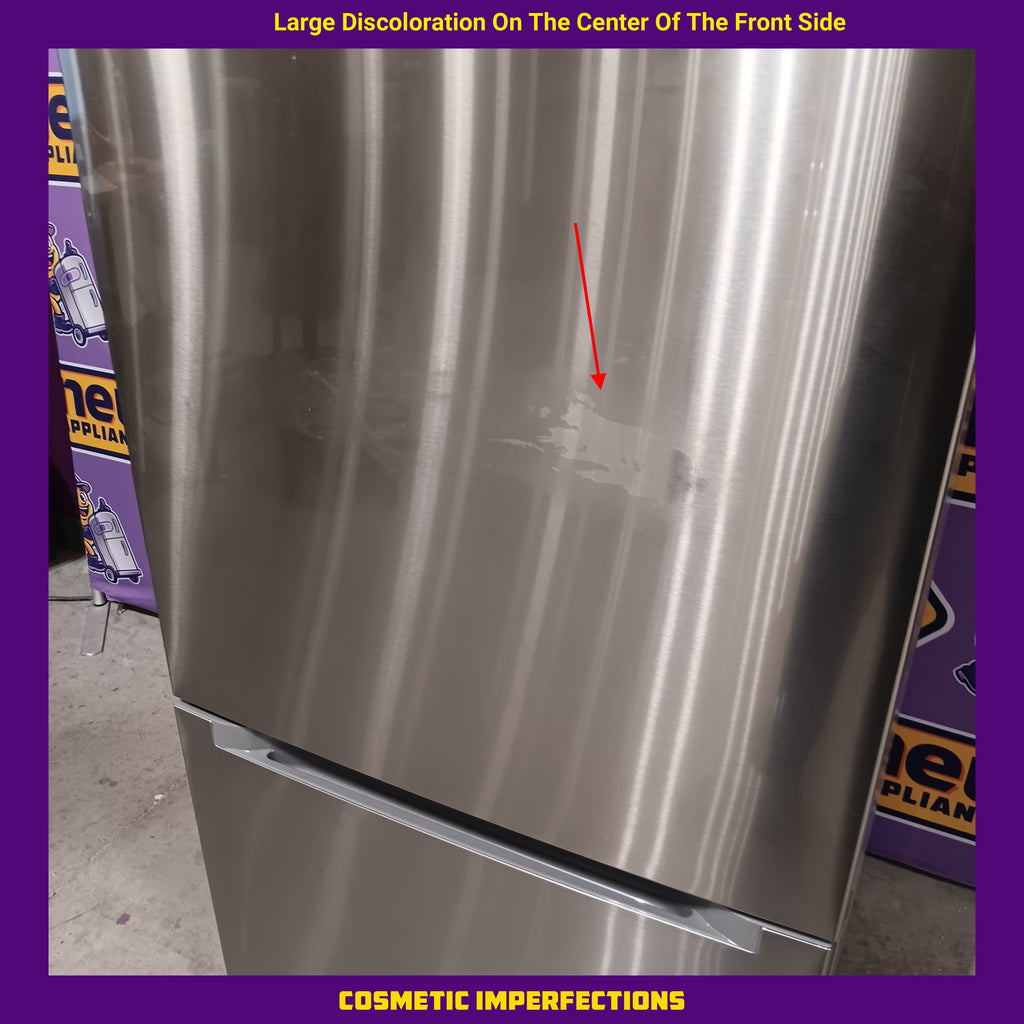 Pictures of Vissani 18.7 cu. ft. Bottom Freezer Refrigerator in Stainless Steel 25136CR631 - MDBF18SS - Scratch & Dent (Moderate) - Neu Appliance Outlet - Discount Appliance Outlet in Austin, Tx