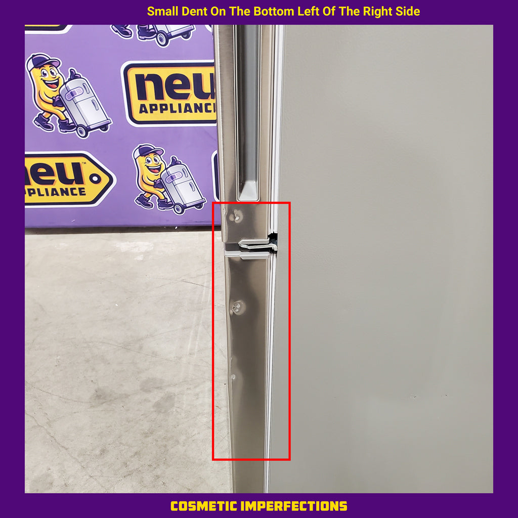 Pictures of Vissani 18.7 cu. ft. Bottom Freezer Refrigerator in Stainless Steel 25139SD792 - MDBF18SS - Scratch & Dent (Moderate) - Neu Appliance Outlet - Discount Appliance Outlet in Austin, Tx