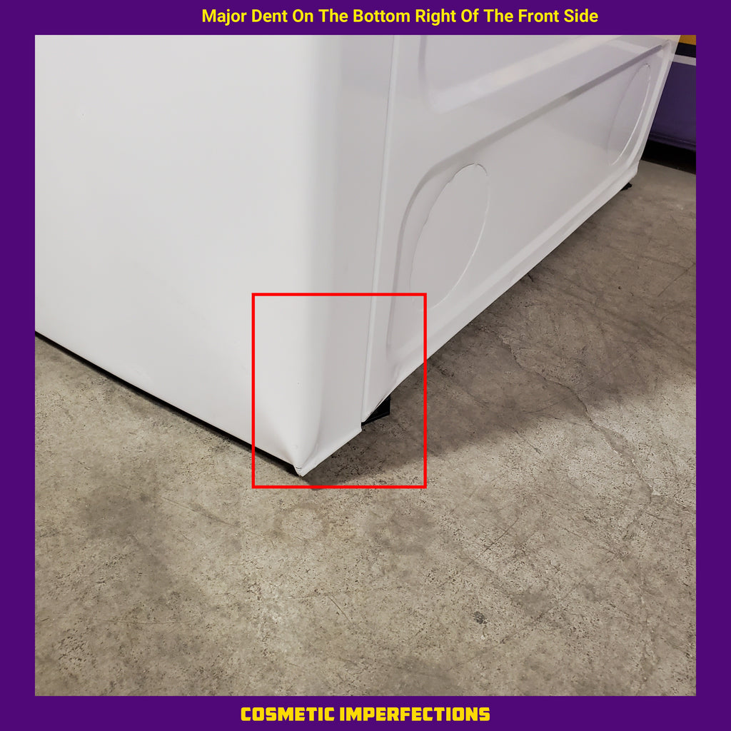 GE Profile™ ENERGY STAR® 5.0 cu. ft. Capacity Washer with Smarter Wash Technology PTW600BSRWS - New in Box and GE Profile™ ENERGY STAR® 7.4 cu. ft. Capacity Electric Dryer with Sanitize Cycle 16229 - PTD60EBSRWS - Scratch & Dent (Moderate)