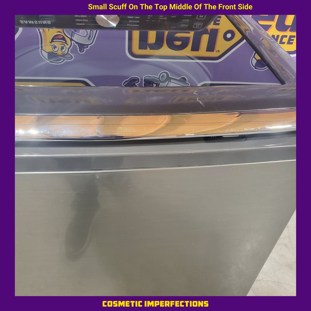 Pictures of Samsung 4.4 cu. ft. Top Load Washer with ActiveWave™ Agitator and Active WaterJet in Platinum 1CR03121 - WA44A3405AP - Certified Refurbished - Neu Appliance Outlet - Discount Appliance Outlet in Austin, Tx