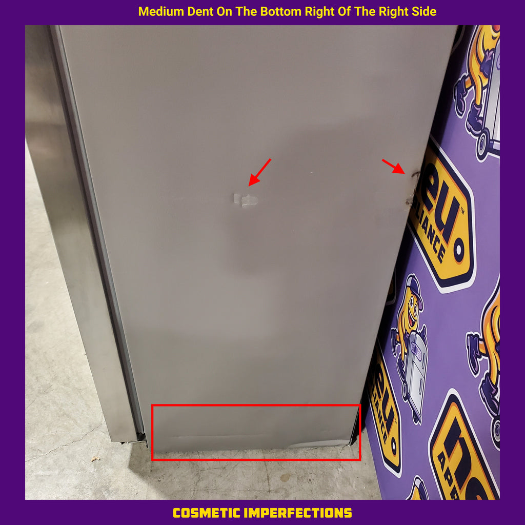 Pictures of Frigidaire 22 Cu. Ft. Counter-Depth Side-by-Side Refrigerator in Stainless Steel 3SD815 - FRSC2333AS - Scratch & Dent (Moderate) - Neu Appliance Outlet - Discount Appliance Outlet in Austin, Tx