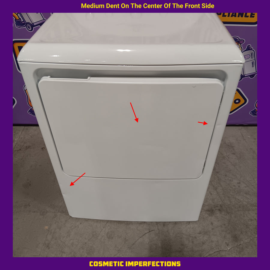 GE White Top Load 4.0 Cu. Ft. Capacity Washer with Stainless Steel Wash Basket GTW325ASWWW - New in Box and GE White Electric 7.2 Cu. Ft. Dryer with Aluminized Alloy Drum 16235 - GTD42EASJWW - Certified Refurbished
