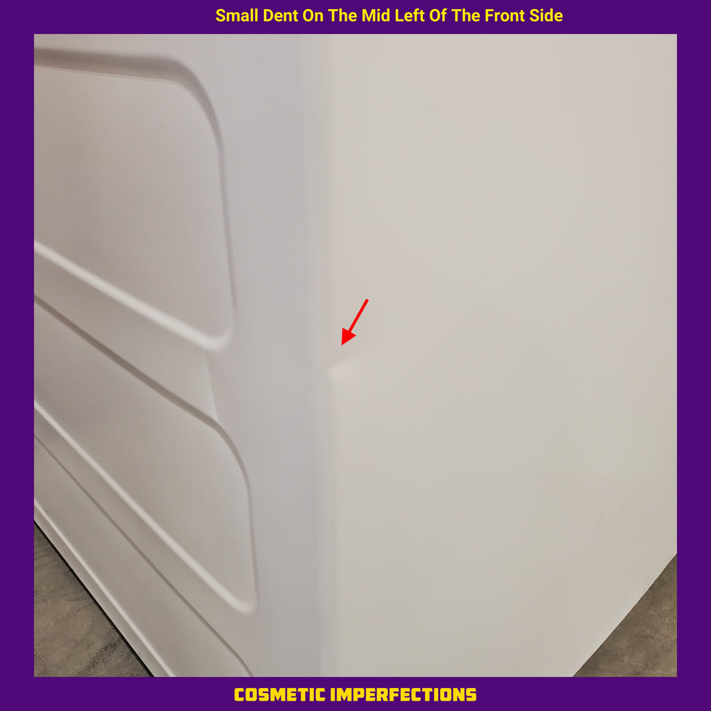 Pictures of GE® 3.8 cu. ft. Capacity Washer with Stainless Steel Basket in White GTW330ASKWW - Scratch & Dent (Moderate) and GE® 7.2 cu. ft. Capacity Aluminized Alloy Drum Electric Dryer 16228 - GTD33EASKWW - Scratch & Dent (Minor) - Neu Appliance Outlet - Discount Appliance Outlet in Austin, Tx