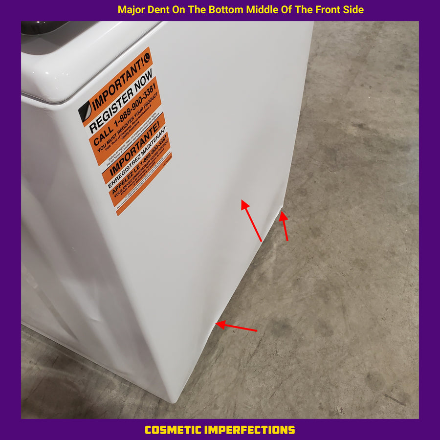 Maytag Top Load 4.8 cu ft Washer with Deep Fill and Slow-Close Glass Lid MVW6200KW - Scratch & Dent (Major) and Maytag 7.0 cu ft Electric Dryer with Moisture Sensing and Quick Dry Cycle 16242 - MED6200KW - Scratch & Dent (Minor)