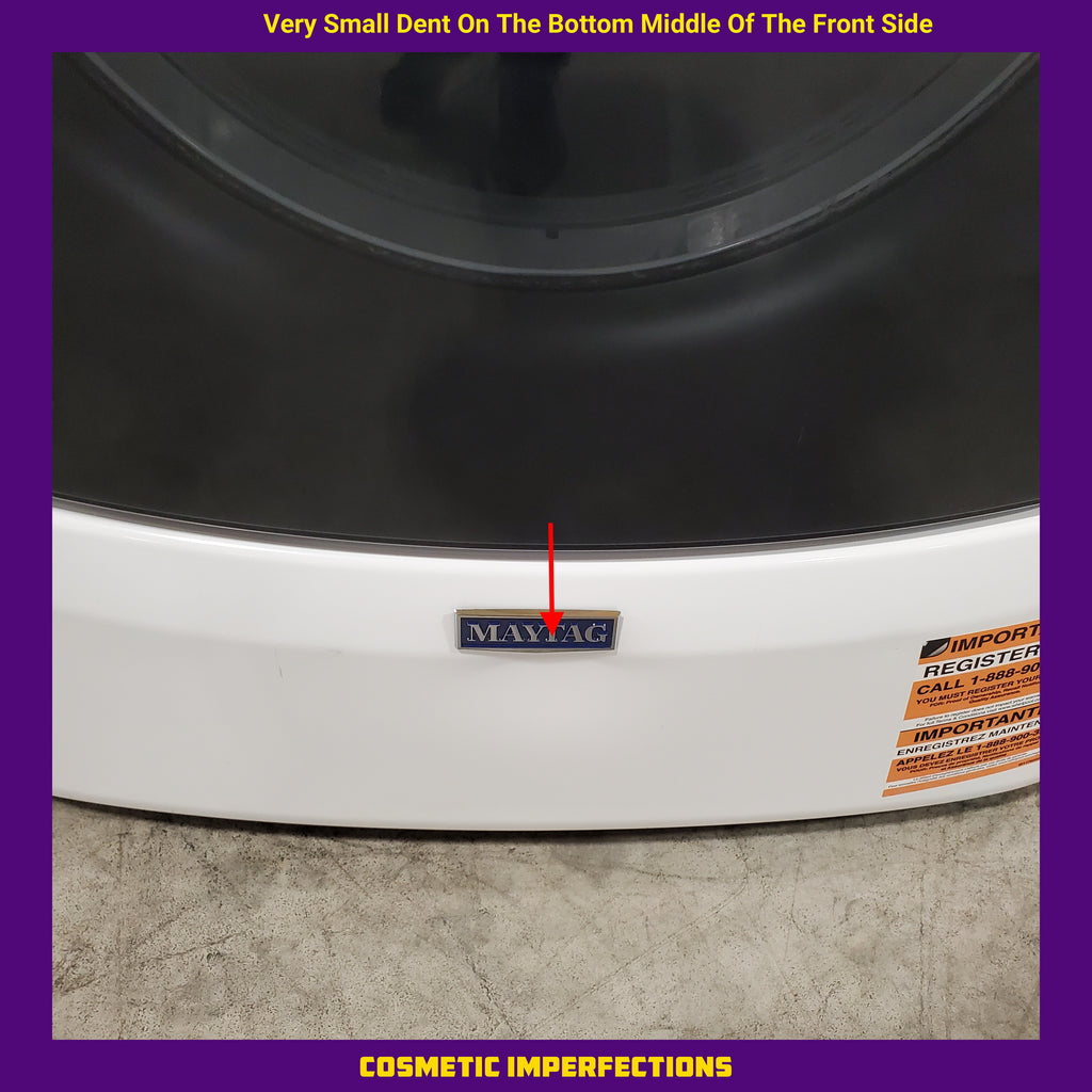 Pictures of Maytag 4.5 cu. ft. Front Load Washer with Extra Power and 12-Hr Fresh Spin™ Option MHW5630HW - Scratch & Dent (Moderate) and Maytag 7.3 cu. ft. Front Load Gas Dryer with Extra Power and Quick Dry Cycle MGD5630HW - Scratch & Dent (Minor) - Neu Appliance Outlet - Discount Appliance Outlet in Austin, Tx