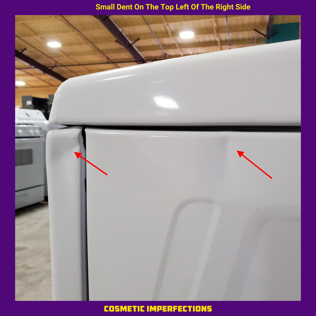 Pictures of Whirlpool White Electric 7.0 Cu. Ft. Dryer with Moisture Sensing and Steam Refresh Cycle WED6150PW - Scratch and Dent (Minor) - Neu Appliance Outlet - Discount Appliance Outlet in Austin, Tx