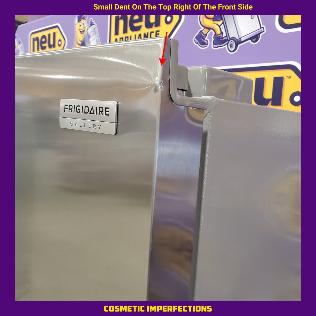 Frigidaire 22.3-cu ft Counter-depth Side-by-Side Refrigerator with Ice Maker (Fingerprint Resistant Stainless Steel) ENERGY STAR 20SD095 - GRSC2352AF - Scratch & Dent (Moderate)