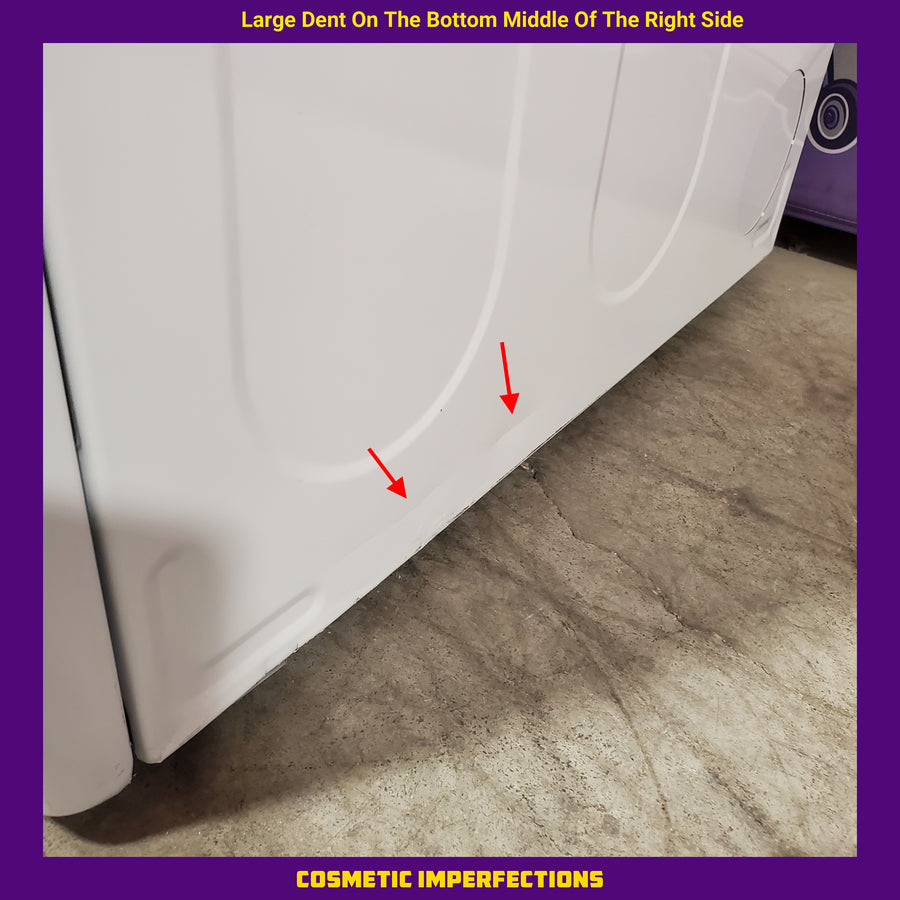 LG 4.5 cu. ft. Front Load Washer with Steam and Built-In Intelligence in White WM4000HWA - Scratch & Dent (Minor) and LG 7.4 cu. ft. Front Load Electric Dryer with TurboSteam and Sensor Dry Technology in White 16237 - DLEX4000W - Scratch & Dent (Moderate)