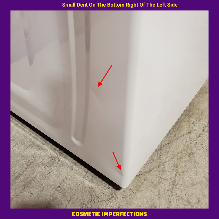 Whirlpool 3.8–3.9 Cu. Ft. Top Load Washer with 2 in 1 Removable Agitator and Soil Level Selection WTW4957PW - Scratch & Dent (Minor) and Whirlpool White Electric 7.0 Cu. Ft. Dryer with Auto Dry 16186 - WED4950HW - Scratch & Dent (Minor)