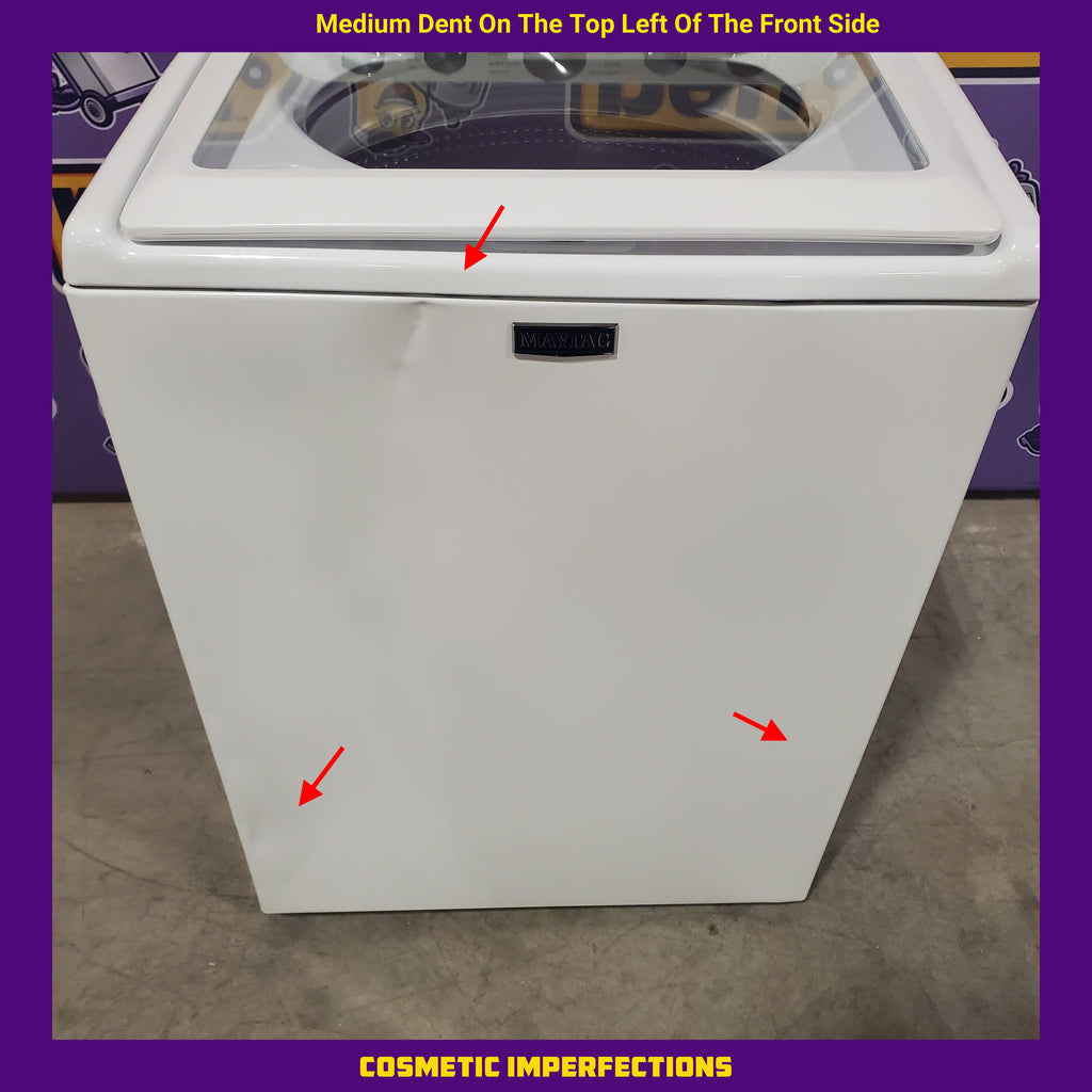 Maytag Top Load 4.8 cu ft Power Impeller Washer with Extra Power Option and Deep Fill 7SD696 - MVW5430MW - Scratch & Dent (Moderate)
