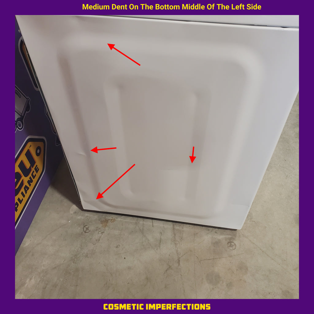 Pictures of Maytag Top Load 4.8 Cu. Ft. Washer with Extra Power MVW5430MW - Scratch and Dent (Moderate) and Maytag Front Load Wrinkle Prevent Electric 7.0 Cu. Ft. Dryer with End of Cycle Signal MED4500MW - Open Box - Neu Appliance Outlet - Discount Appliance Outlet in Austin, Tx