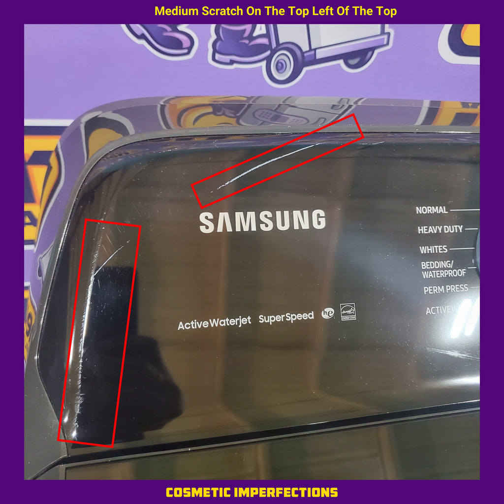 Pictures of Samsung 28 Inch Top Load Washer with 5.0 Cu. Ft. Capacity Black Stainless Steel-WA50R5400AV-Certified Refurbished - Neu Appliance Outlet - Discount Appliance Outlet in Austin, Tx