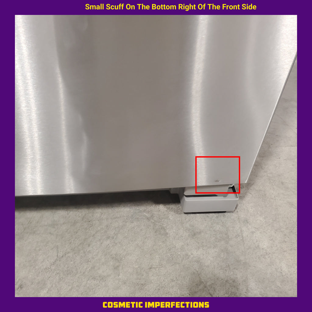 Whirlpool 33 Inch Wide Side by Side 21 Cu. Ft. Refrigerator with Can Caddy and Frameless Glass Shelves in Fingerprint Resistant Stainless Steel 5SD194 - WRS321SDHZ - Scratch and Dent (Moderate)